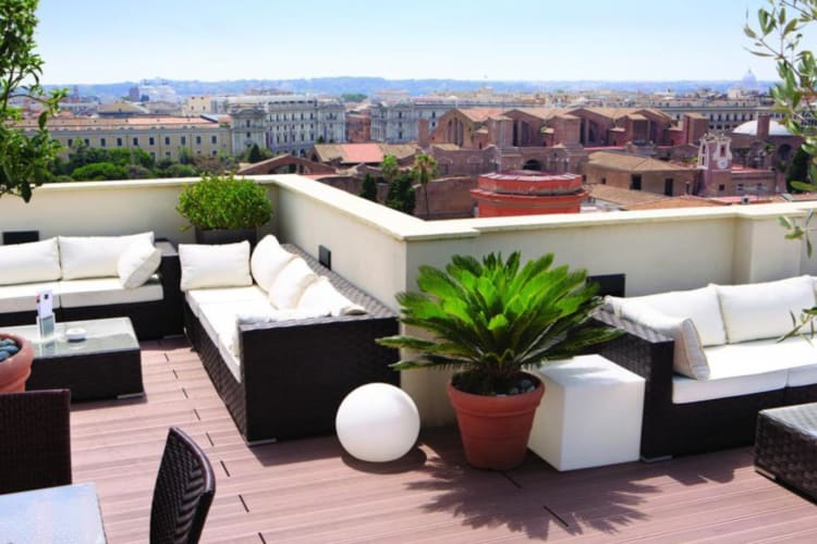 Rooftop seating
